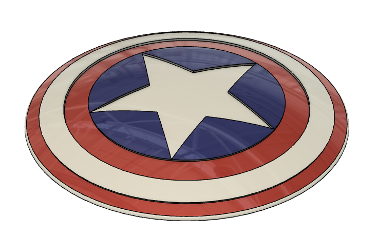 Escudo Capitán América - Captain America Shield